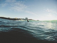 Bondi beach surfer. Original public domain image from Wikimedia Commons