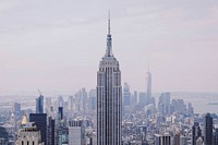 Midtown, Manhattan, New York City on a cloudy day. Original public domain image from <a href="https://commons.wikimedia.org/wiki/File:Empire_State_(Unsplash).jpg" target="_blank">Wikimedia Commons</a>