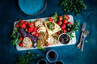 Summer Cheese Platter. Original public domain image from Wikimedia Commons