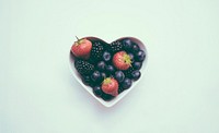 Berries in a bowl. Original public domain image from Wikimedia Commons