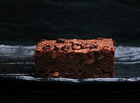A slice of chocolate brownie. Original public domain image from <a href="https://commons.wikimedia.org/wiki/File:Leto_Caffe,_London,_United_Kingdom_(Unsplash).jpg" target="_blank">Wikimedia Commons</a>