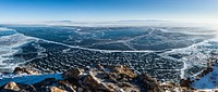 Panorama of Lake Baikal. Original public domain image from Wikimedia Commons