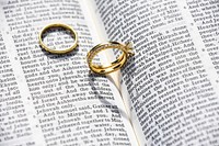 Wedding rings. Original public domain image from Wikimedia Commons
