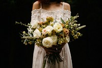 Bridal bouquets. Original public domain image from Wikimedia Commons