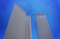 Skyscraper windows with sky. Original public domain image from <a href="https://commons.wikimedia.org/wiki/File:Mihail_Ribkin_2015-05-30_(Unsplash_mjvJrZ2_PaY).jpg" target="_blank">Wikimedia Commons</a>