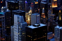 Skyscrapers in Chicago, United States. Original public domain image from Wikimedia Commons