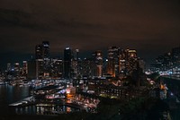 Cityscape of Sydney, Australia. Original public domain image from Wikimedia Commons