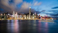 Cityscape in Hong Kong, China. Original public domain image from Wikimedia Commons
