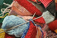 Knitting hobby. Original public domain image from Wikimedia Commons