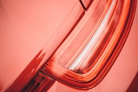 Macro shot of a red car's tail light. Original public domain image from Wikimedia Commons