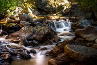 Mountain stream. Original public domain image from Wikimedia Commons