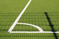 Corner of soccer field with white lines in an angle on turf. Original public domain image from <a href="https://commons.wikimedia.org/wiki/File:Soccer_field_turf_corner_(Unsplash).jpg" target="_blank" rel="noopener noreferrer nofollow">Wikimedia Commons</a>