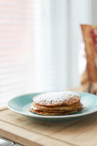 Pancakes. Original public domain image from Wikimedia Commons