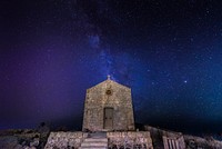 Under the Milky Way. Original public domain image from Wikimedia Commons