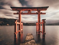 Torri gate, Japan. Original public domain image from Wikimedia Commons