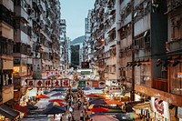 Town market. Original public domain image from Wikimedia Commons