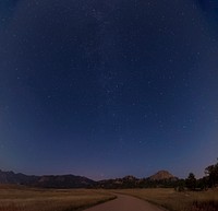 Winding country road under a blue starry night sky in Colorado. Original public domain image from <a href="https://commons.wikimedia.org/wiki/File:Starry_Sky_Colorado_(Unsplash).jpg" target="_blank" rel="noopener noreferrer nofollow">Wikimedia Commons</a>
