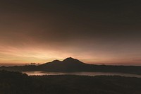 Mount Agung Sunrise. Original public domain image from Wikimedia Commons