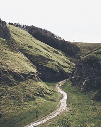 Hiking through the hills.. Original public domain image from Wikimedia Commons