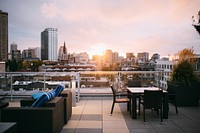 Rooftop view from roof of Viva Capitol Hill, Seattle, United States. Original public domain image from Wikimedia Commons