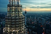 Petronas Twin Towers, Kuala Lumpur, Malaysia. Original public domain image from <a href="https://commons.wikimedia.org/wiki/File:Petronas_Twin_Towers,_Kuala_Lumpur,_Malaysia_(Unsplash).jpg" target="_blank" rel="noopener noreferrer nofollow">Wikimedia Commons</a>