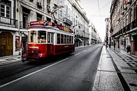 Tram. Original public domain image from Wikimedia Commons