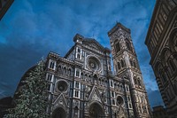 Exterior shot of a basilica's details.. Original public domain image from Wikimedia Commons