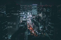 Cityscape night view of Tokyo, Japan. Original public domain image from <a href="https://commons.wikimedia.org/wiki/File:Tokyo,_Japan_(Unsplash_cXU6tNxhub0).jpg" target="_blank">Wikimedia Commons</a>