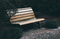 Park bench. Original public domain image from <a href="https://commons.wikimedia.org/wiki/File:Shinjuku_Gyoen_National_Garden,_Shinjuku-ku,_Japan_(Unsplash_zfr_U0ApaOQ).jpg" target="_blank">Wikimedia Commons</a>