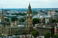 Big Ben, London, United Kingdom. Original public domain image from Wikimedia Commons