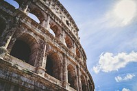 The coliseum in Rome. Original public domain image from Wikimedia Commons