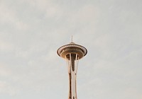 Space Needle, Seattle. Original public domain image from Wikimedia Commons