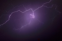 Lightning during nighttime. Original public domain image from Wikimedia Commons