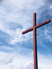 Christian cross in the sky. Original public domain image from <a href="https://commons.wikimedia.org/wiki/File:Aaron_Burden_2016-03-21_(Unsplash).jpg" target="_blank">Wikimedia Commons</a>