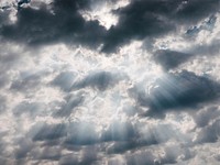 White clouds with sun. Original public domain image from <a href="https://commons.wikimedia.org/wiki/File:%C3%85skloster,_Varberg_V,_Sweden_(Unsplash).jpg" target="_blank">Wikimedia Commons</a>