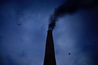 Factory Chimney Smoke. Original public domain image from Wikimedia Commons