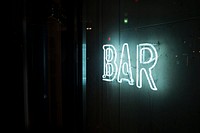 BAR neon sign. Original public domain image from Wikimedia Commons