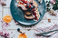 Pancakes with berries. Original public domain image from <a href="https://commons.wikimedia.org/wiki/File:Bracknell,_United_Kingdom_(Unsplash_0XGWys_GaFo).jpg" target="_blank">Wikimedia Commons</a>