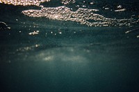 Water with bubbles floating underwater, Piha, New Zealand. Original public domain image from Wikimedia Commons