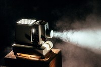Turned on projector. Original public domain image from Wikimedia Commons