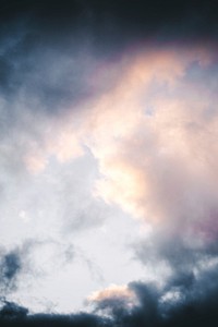 Cloudy sky. Original public domain image from Wikimedia Commons