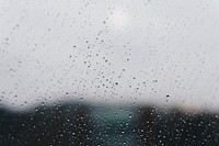 Rain droplets on window background. Original public domain image from Wikimedia Commons