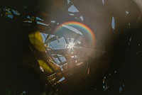 Rainbow sunflare shines through blades of grass and plant leaves. Original public domain image from <a href="https://commons.wikimedia.org/wiki/File:The_Suns_Rainbow_(Unsplash).jpg" target="_blank" rel="noopener noreferrer nofollow">Wikimedia Commons</a>
