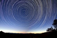 Star trail. Original public domain image from Wikimedia Commons