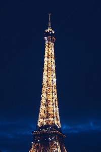 Tour Eiffel, Paris, France. Original public domain image from Wikimedia Commons