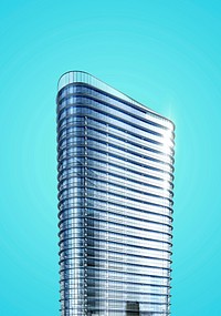 Contemporary skyscraper. Original public domain image from Wikimedia Commons