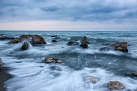 Dancing waves. Original public domain image from Wikimedia Commons