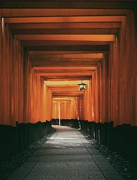 Empty brown and black tunnel. Original public domain image from Wikimedia Commons