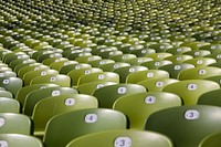 Green chair lot. Original public domain image from Wikimedia Commons