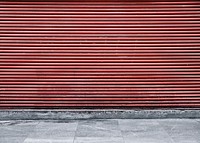 Red garage door. Original public domain image from Wikimedia Commons